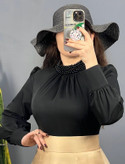 شومیز مجلسی زنانه کرپ _مدل رز