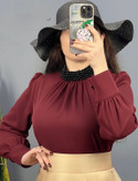 شومیز مجلسی زنانه کرپ _مدل رز